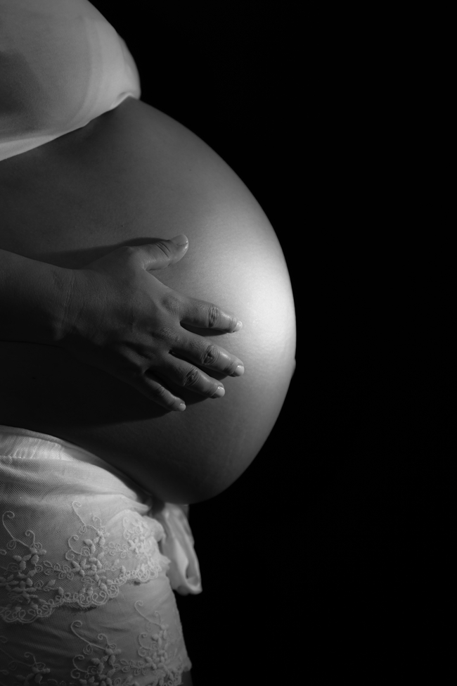 Silhouette babybauch 