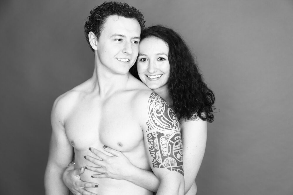 Paar Fotoshooting ohne Visagistin